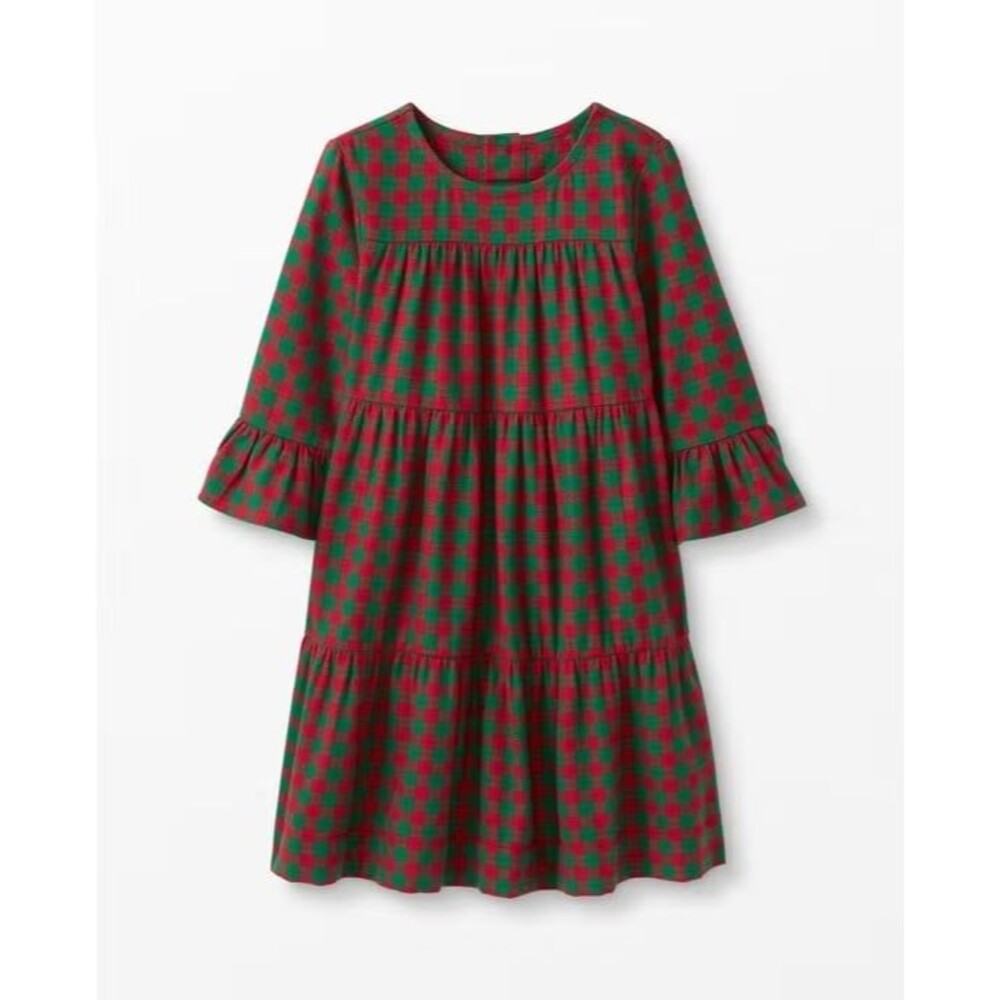 Hanna Andersson Buffalo Plaid Flannel Dress, size 4
